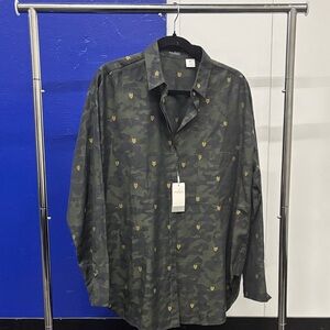 Women’s Camouflage Shirt with Gold Accents
